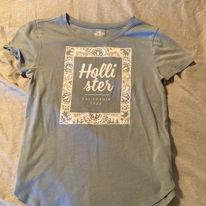 Blue Hollister shirt.